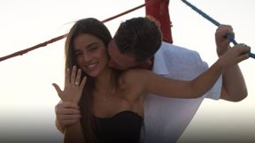 נועה קירל ודניאל פרץ לאחר הצעת הנישואין, הערב