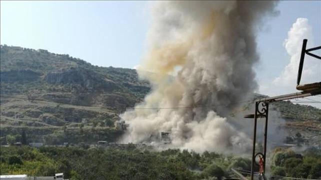דיווח על הפלת מל"ט בדרום לבנון 31.10.19