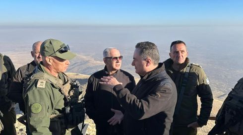 נתניהו ביצע הערכת מצב בחרמון הסורי עם בכירים במערכת הביטחון