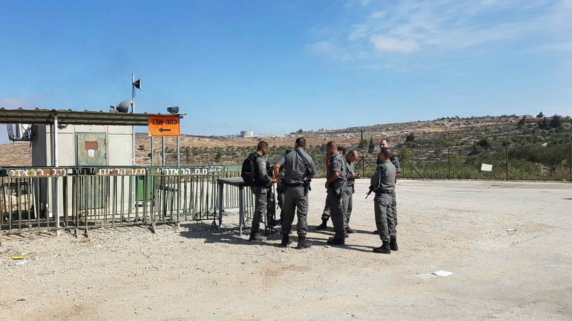 מקום הפיגוע בהר אדר, אתמול