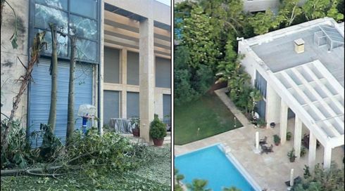 כטב"ם ששוגר לקיסריה פגע בבית משפחת נתניהו וגרם לנזק