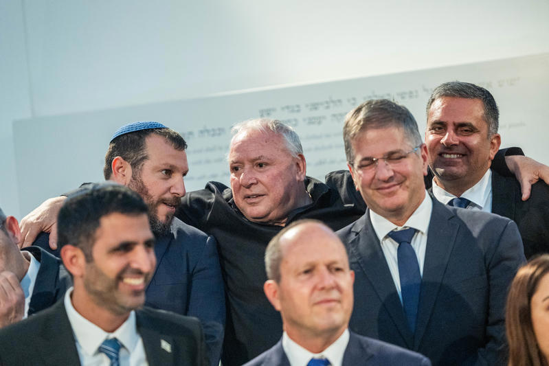 השרים יואב קיש, דודי אמסלם, עמיחי אליהו, ניר ברקת ושלמה קרעי