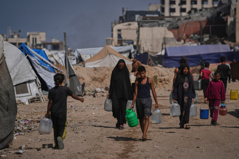 פלסטינים בעיר עזה, אוקטובר 2025