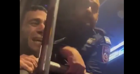 תיעוד: אזרח הלום קרב נעצר ע