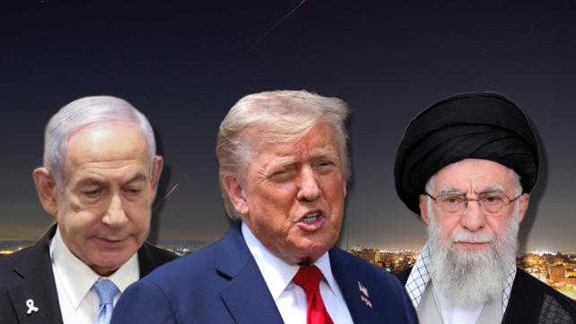 עלי חמינאי, דונלד טראמפ ובנימין נתניהו