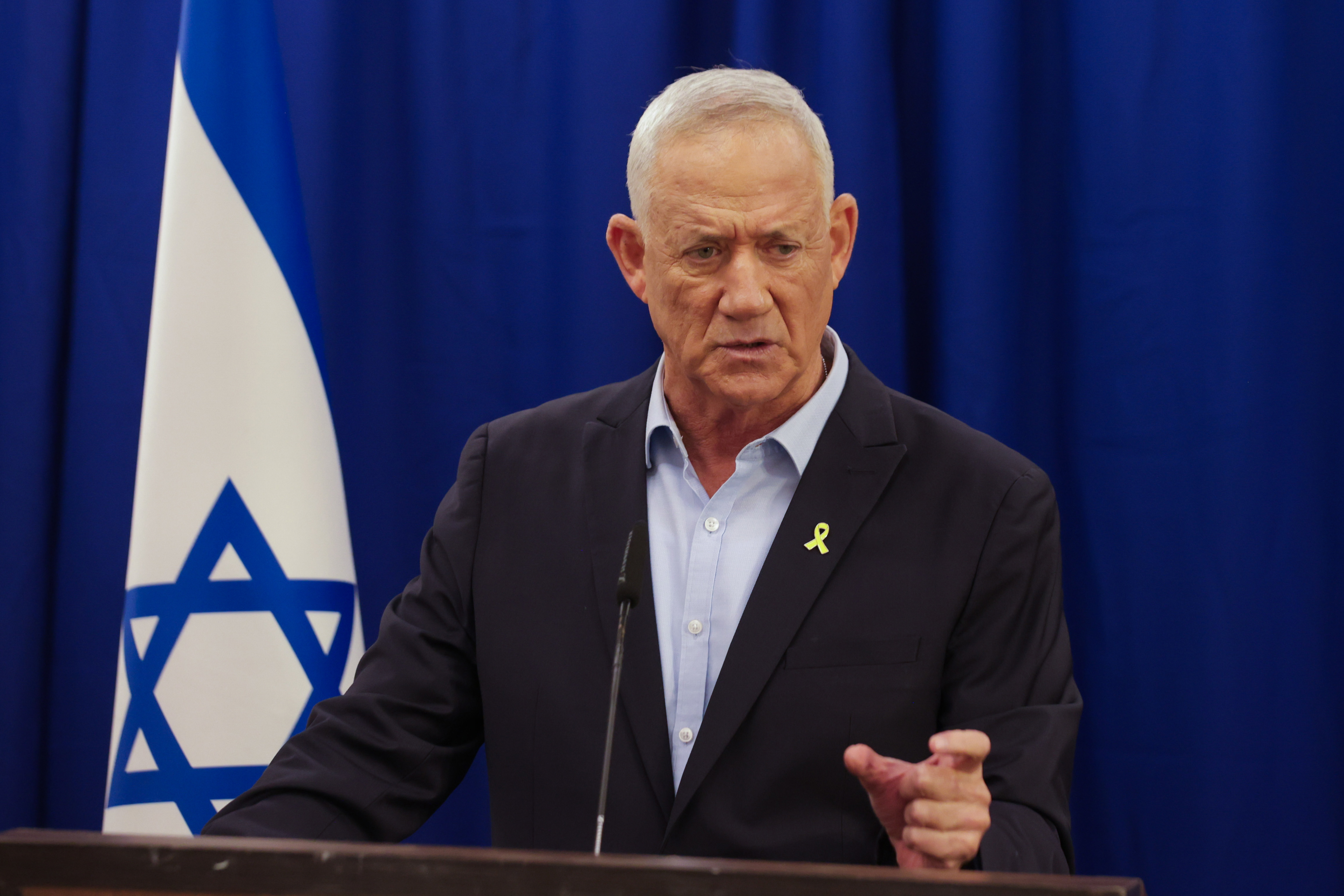 יו"ר כחול לבן בני גנץ בהצהרתו
