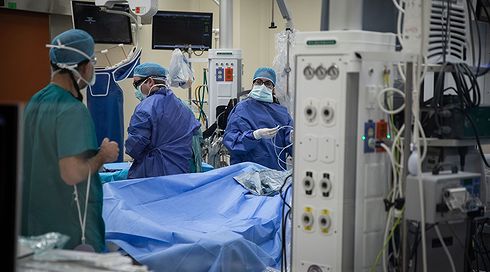 חדר ניתוח בבית החולים הדסה עין כרם בירושלים, ינואר 2020
