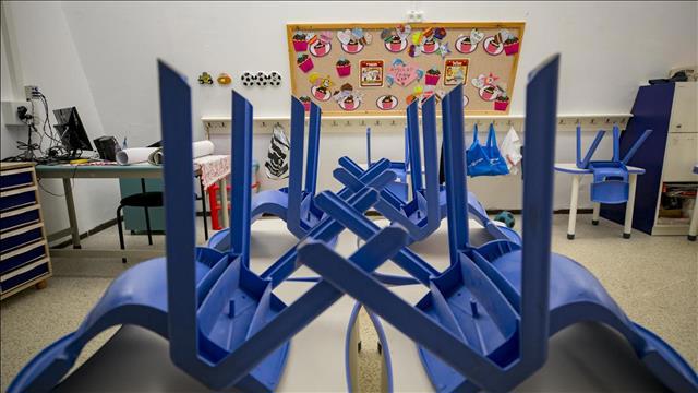 כיתה ריקה, בית ספר כרמים בבית הכרם בירושלים, 21.10.20