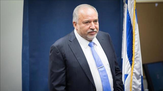 יו"ר ישראל ביתנו אביגדור ליברמן בכנסת בתחילת יוני