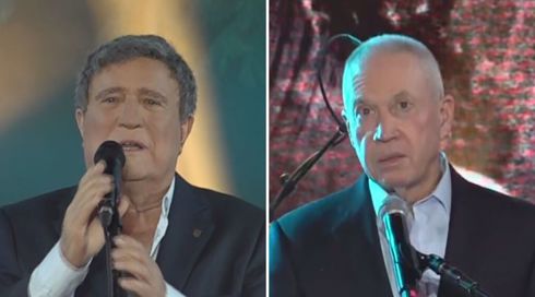 סערה בעין גב: הקהל קטע את נאום גלנט - יהורם גאון התערב