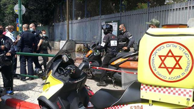 זירת אירוע דקירה בדרום תל אביב 16.8.20