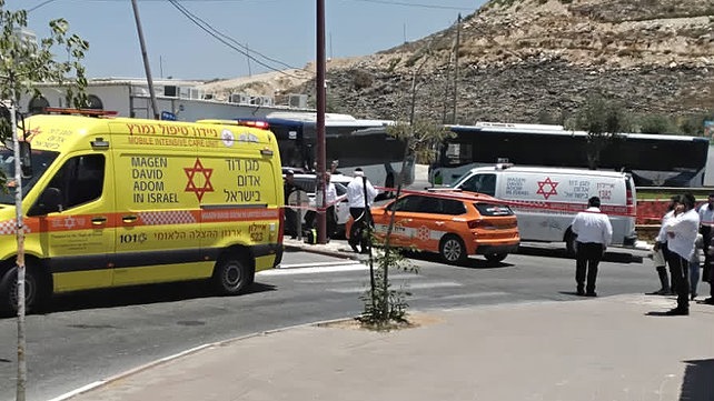 זירת התאונה במודיעין עלית, 2.7.2026