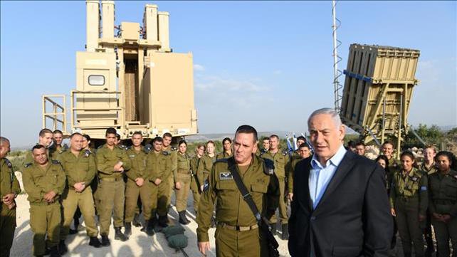 נתניהו בסיור בסוללות כיפת ברזל 14.11.19