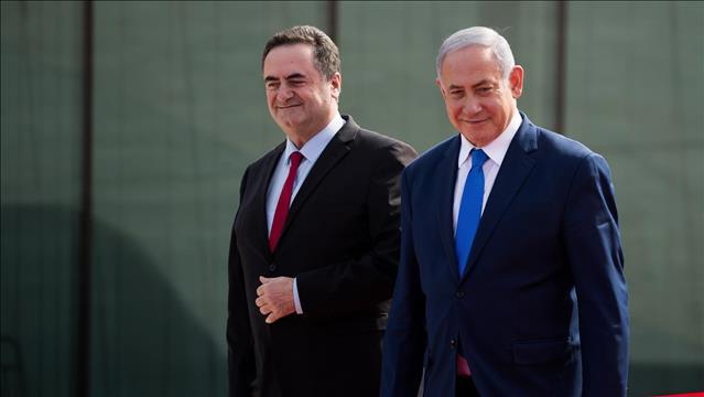 בנימין נתניהו וישראל כץ בטקס הפתיחה של נמל תעופה רמון, ינואר 2019