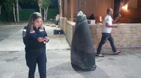 טיל נ"מ מסוריה התפוצץ באוויר, שרידיו נפלו ברהט