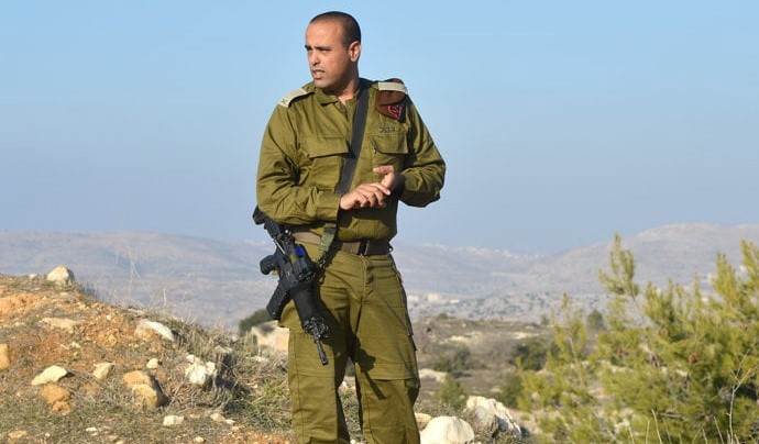 תמיר ידעי בעת שכיהן כמפקד אוגדת יו"ש, 2014