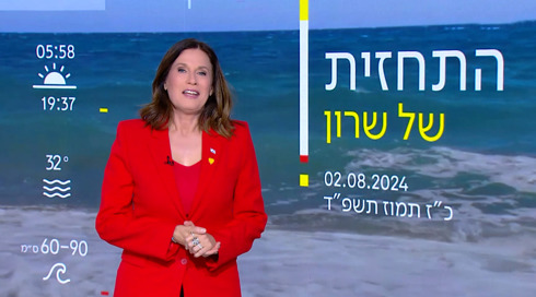 תחזית 2.08.24 | בסופ"ש יהיה חם באופן רגיל לעונה