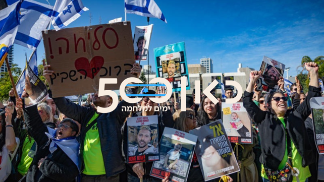 ישראלים צופים בשחרורם של סשה, יאיר ושגיא מהשבי