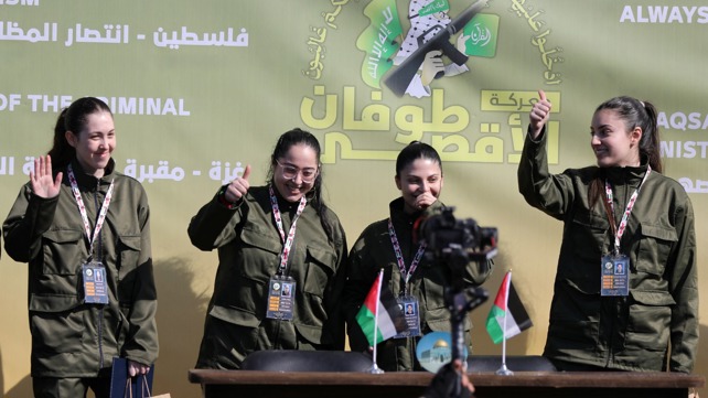 קרינה ארייב, דניאלה גלבוע, לירי אלבג ונעמה לוי משוחררות משבי חמאס