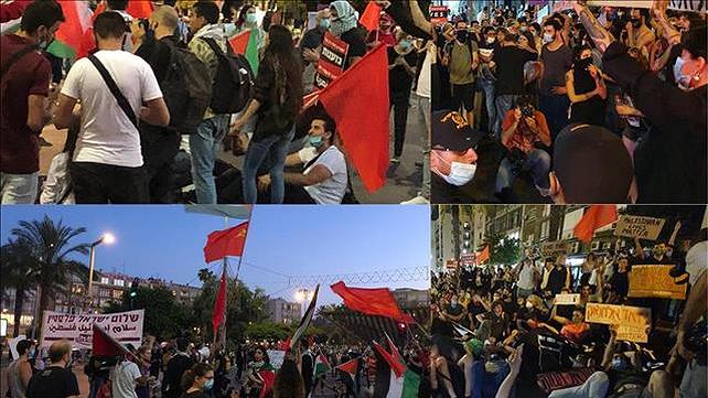 הפגנה בתל אביב נגד תוכנית הסיפוח ונגד מותו של איאד אל-חאלק, 06.06.20