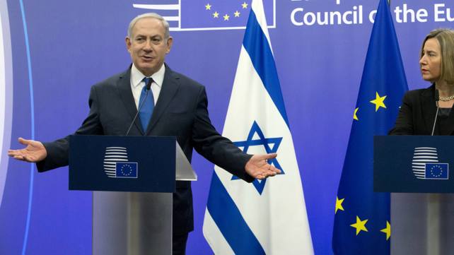 נתניהו עם שרת החוץ האירופית בבריסל