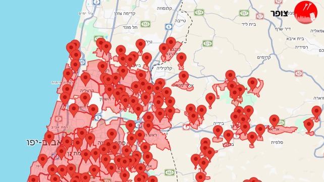 שיגורים מאיראן למרכז ולשומרון