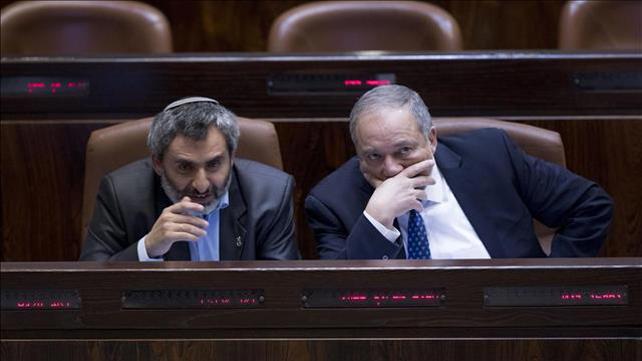 זאב אלקין ואביגדור ליברמן