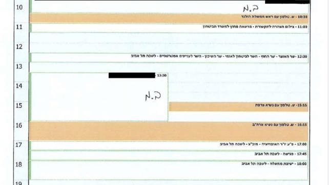 לוח הזמנים של ראש הממשלה ב-7 באוקטובר