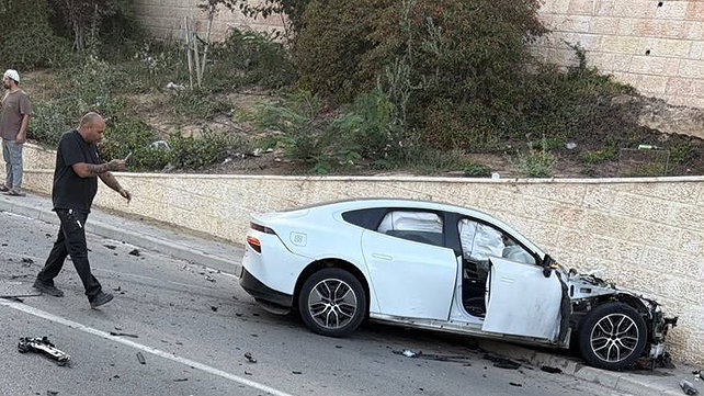 הרכב שהתפוצץ בנתיבות