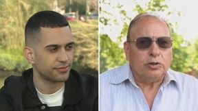 אחמד מחמוד (מימין) ובנו אלסנדרו