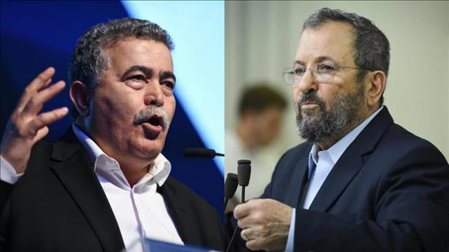 אהוד ברק ועמיר פרץ