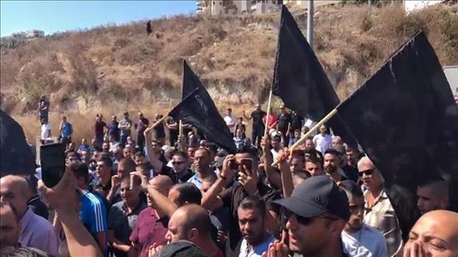 מפגינים נגד האלימות בחברה הערבית 4.10