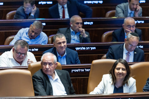 יולי אדלשטיין בהצבעה על פיזור הכנסת