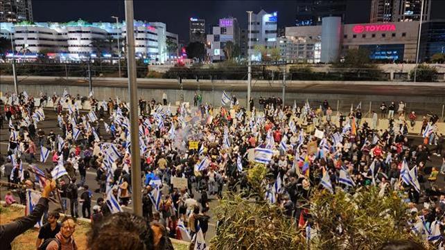 הפגנה תל אביב איילון 01.04.23