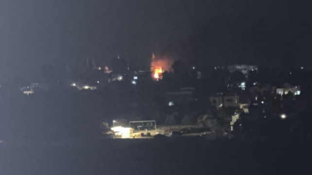 תקיפה בכפר דיר קאנון א-נהר שבאזור צור בלבנון