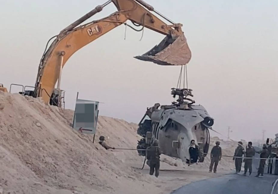 פינוי המסוק שהתרסק ברפיח, ספטמבר 2024