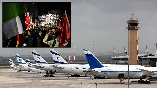 אל על והמחאה הפרו פלסטינית בטורקיה