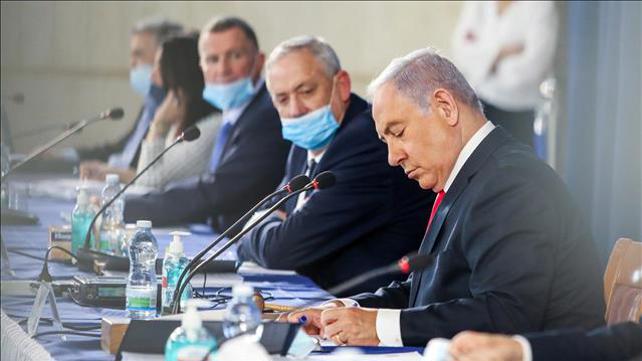 נתניהו וגנץ בישיבת הממשלה 07.06.20