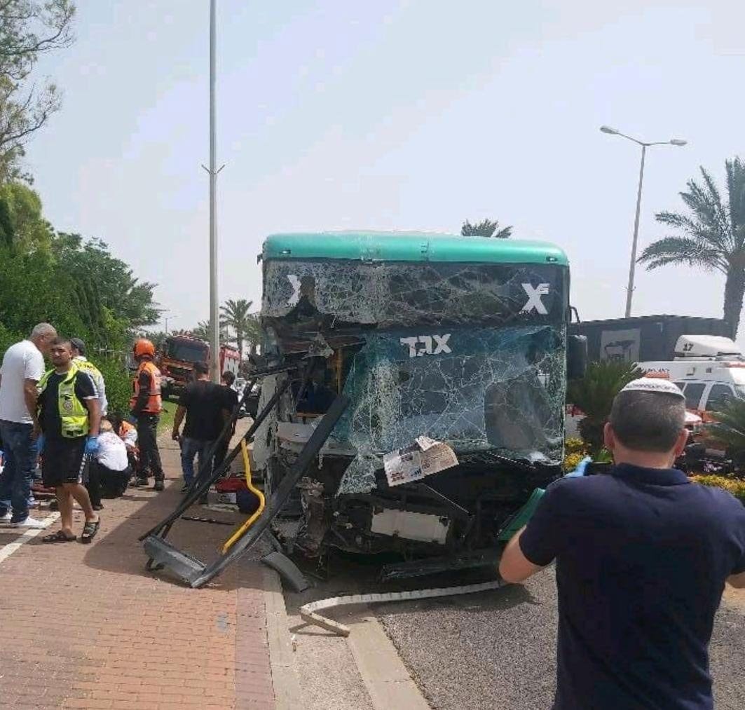 תאונת אוטובוס בחיפה 22.5.23