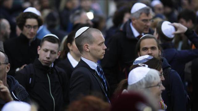 יהודים במחאה על אירוע אנטישמי בגרמניה