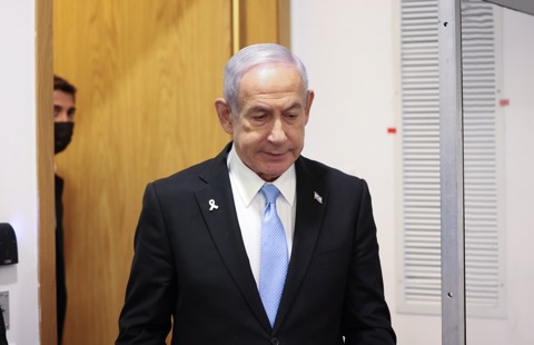 נתניהו באולם בית המשפט