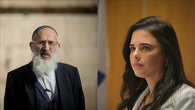 איילת שקד והרב שלמה אבינר