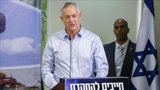 בני גנץ בישיבת סיעה במועצה האזורית אשכול 10.02.20
