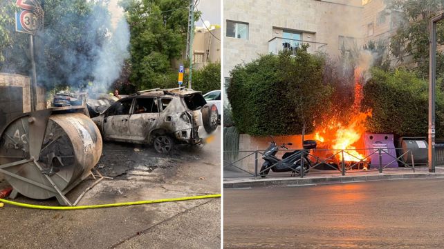 הצתות מול מעון ראש הממשלה בהפגנה למען שחרור החטופים בירושלים