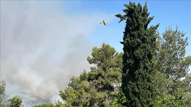 שריפה בהרי ירושלים 08.06