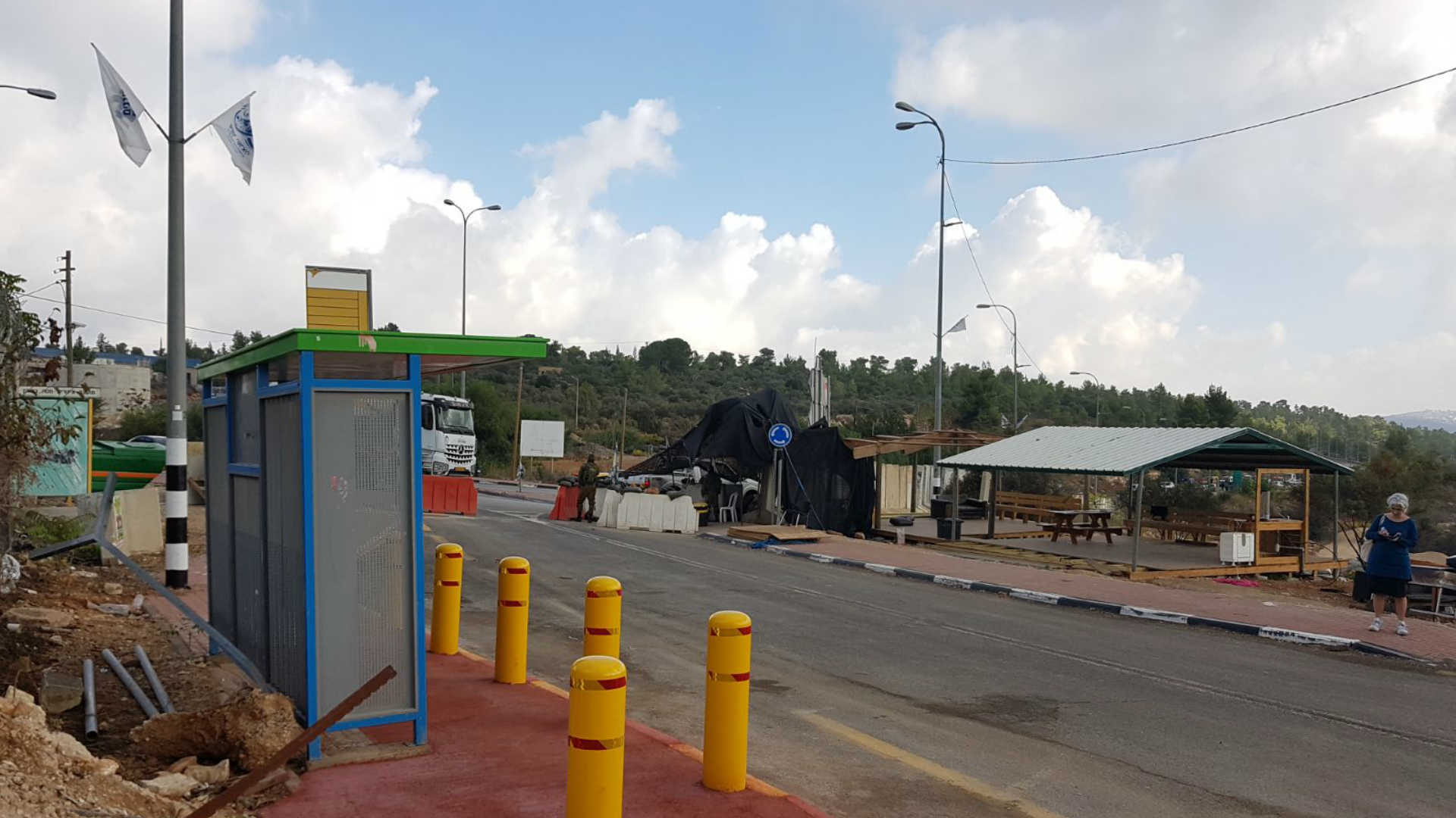 מקום הירי ליד נבי סאלח, הבוקר