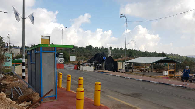מקום הירי ליד נבי סאלח, הבוקר