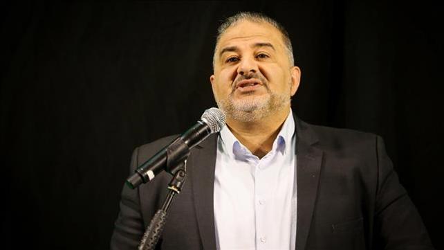 יו"ר רע"ם ח"כ מנסור עבאס בכינוס בנצרת, 01.04.2021