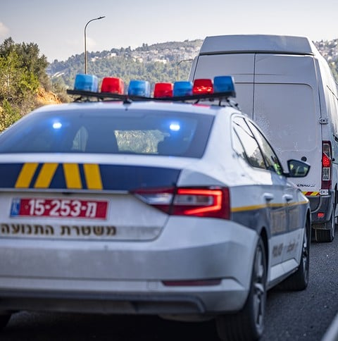 משטרת התנועה. צילום: חיים גולדברג/פלאש 90