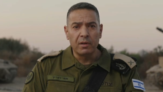 דובר צה"ל אפי דפרין בהצהרה לתקשורת
